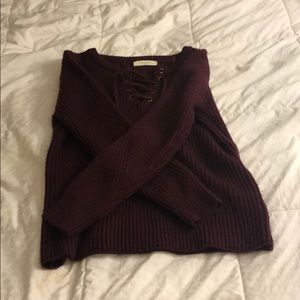 thick, cozy sweater